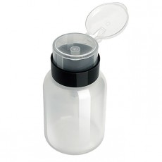 Помпа баночка дозатор пластиковая для жидкостей 200 мл прозрачная